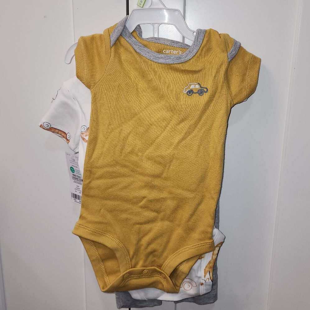 Carter's Yellow and White Kids One Pieces